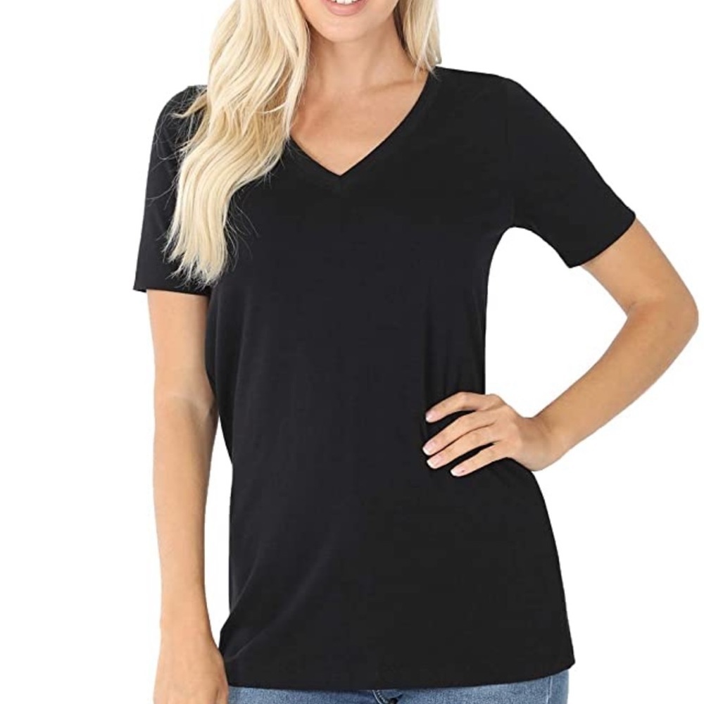 Bundle of 5 V neck Tee’s - Picture 2 of 3